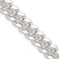 Sterling Silver 10.7mm Polished Domed Curb Chain