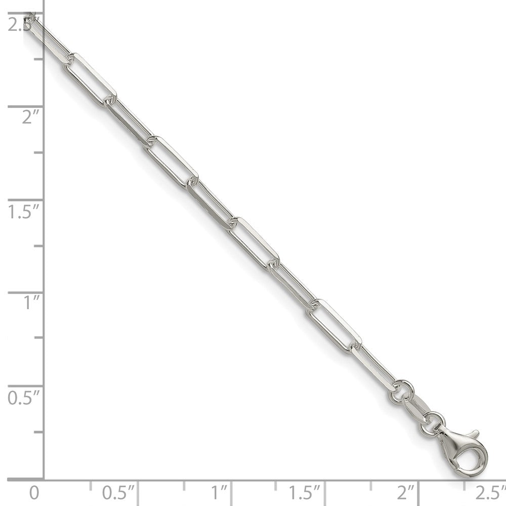Sterling Silver 3.1mm D/C Paperclip Chain