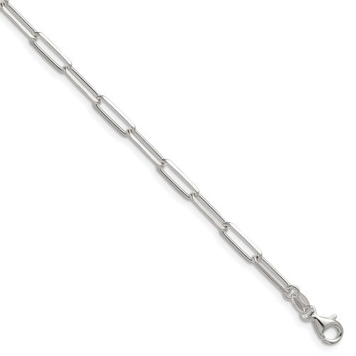 Sterling Silver 3.5mm D/C Paperclip Chain