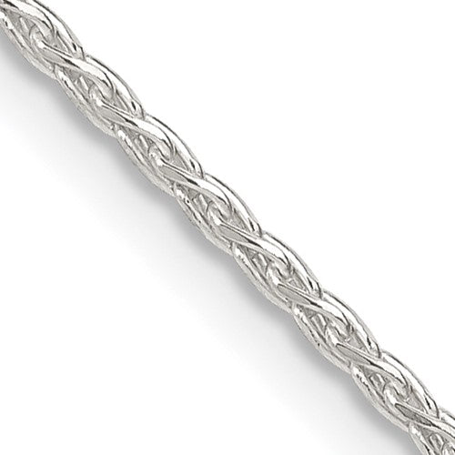 Sterling Silver 1.5mm Diamond-cut Spiga Chain w/2in ext.