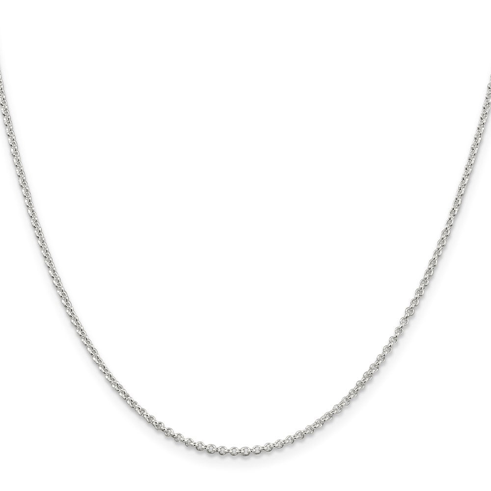 Sterling Silver 1.5mm Rolo Chain w/4in ext.