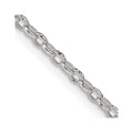 Sterling Silver 1.6mm Oval Fancy Rolo Chain w/4in ext.