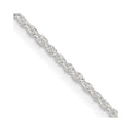 Sterling Silver 1.3mm Loose Rope Chain w/2in ext.