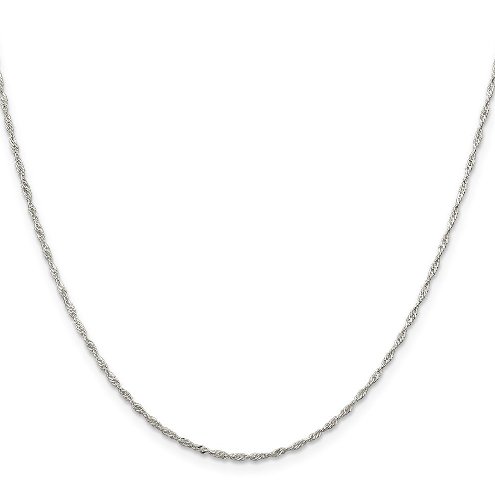 Sterling Silver 1.4mm Singapore Chain w/4in ext.