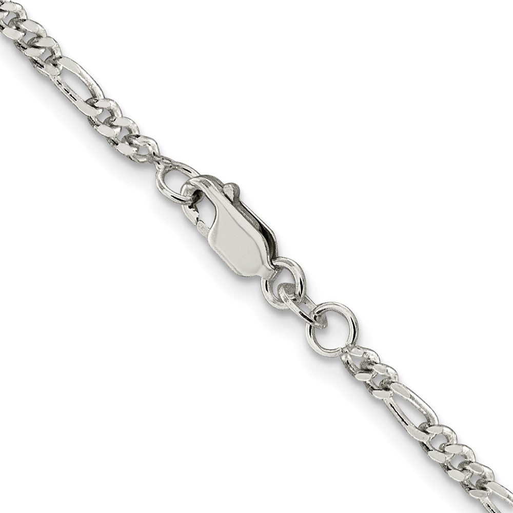 Sterling Silver 2.5mm Figaro Chain