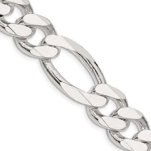 Sterling Silver 15mm Figaro Chain