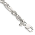 Sterling Silver 7mm D/C Figarope Chain
