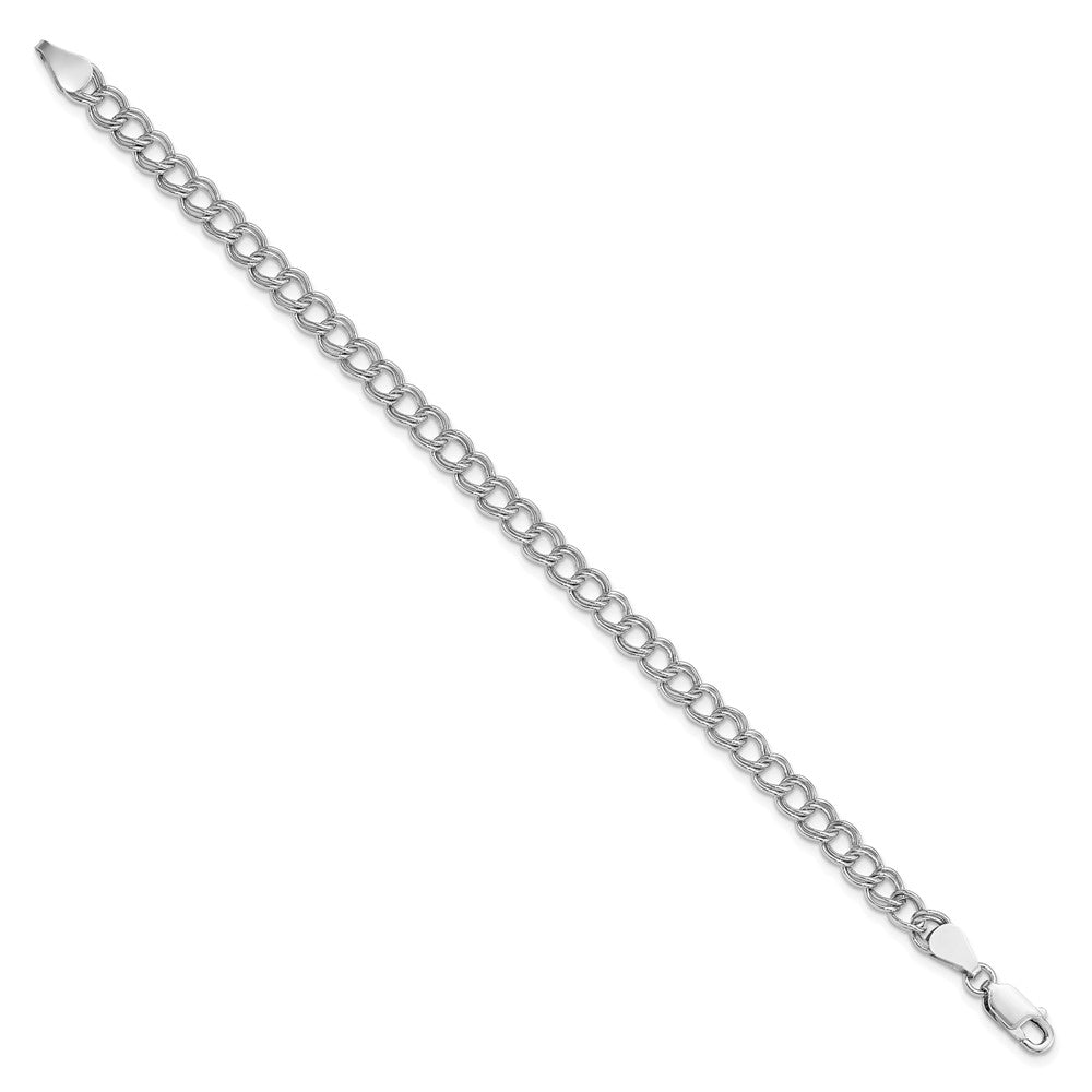 Sterling Silver Amore La Vita Rhodium-pl Polished 7 inch Charm Bracelet