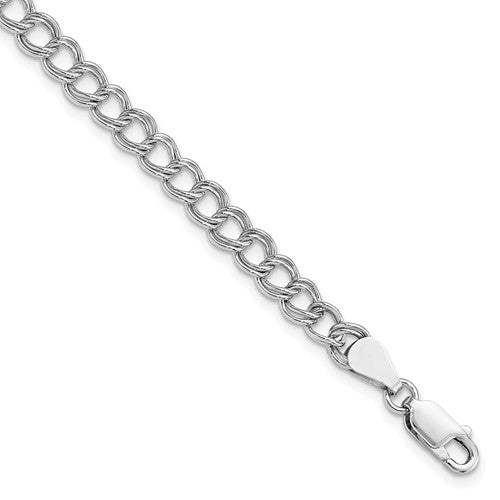 Sterling Silver Amore La Vita Rhodium-pl Polished 7 inch Charm Bracelet