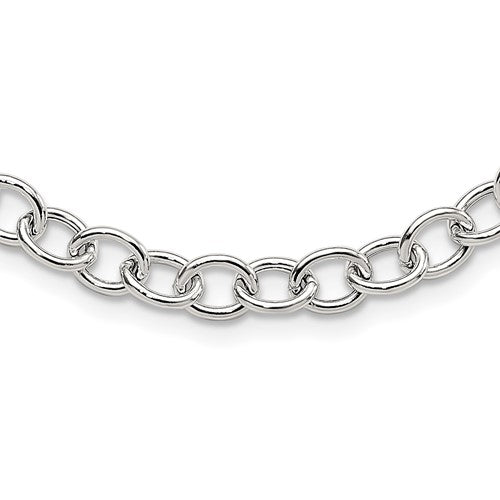 Sterling Silver Cable 6.75mm Necklace