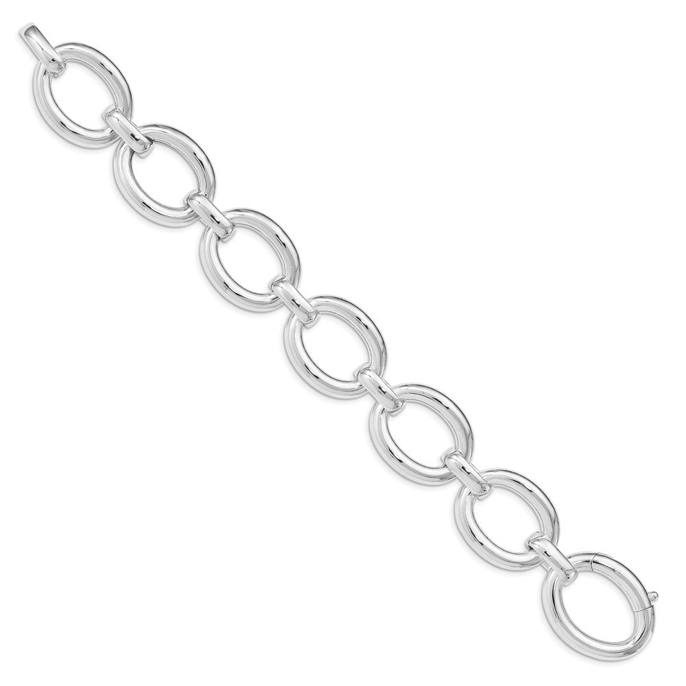 Sterling Silver Polished Large Link Bracelet