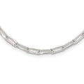Sterling Silver 4.2mm Paperclip Link w/ 2in ext Necklace