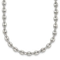 Sterling Silver Polished 4.8mm Puffed Mariner Anchor Link 18 Inch Necklace