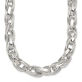 Sterling Silver Polished 18in Double Twist Link Necklace