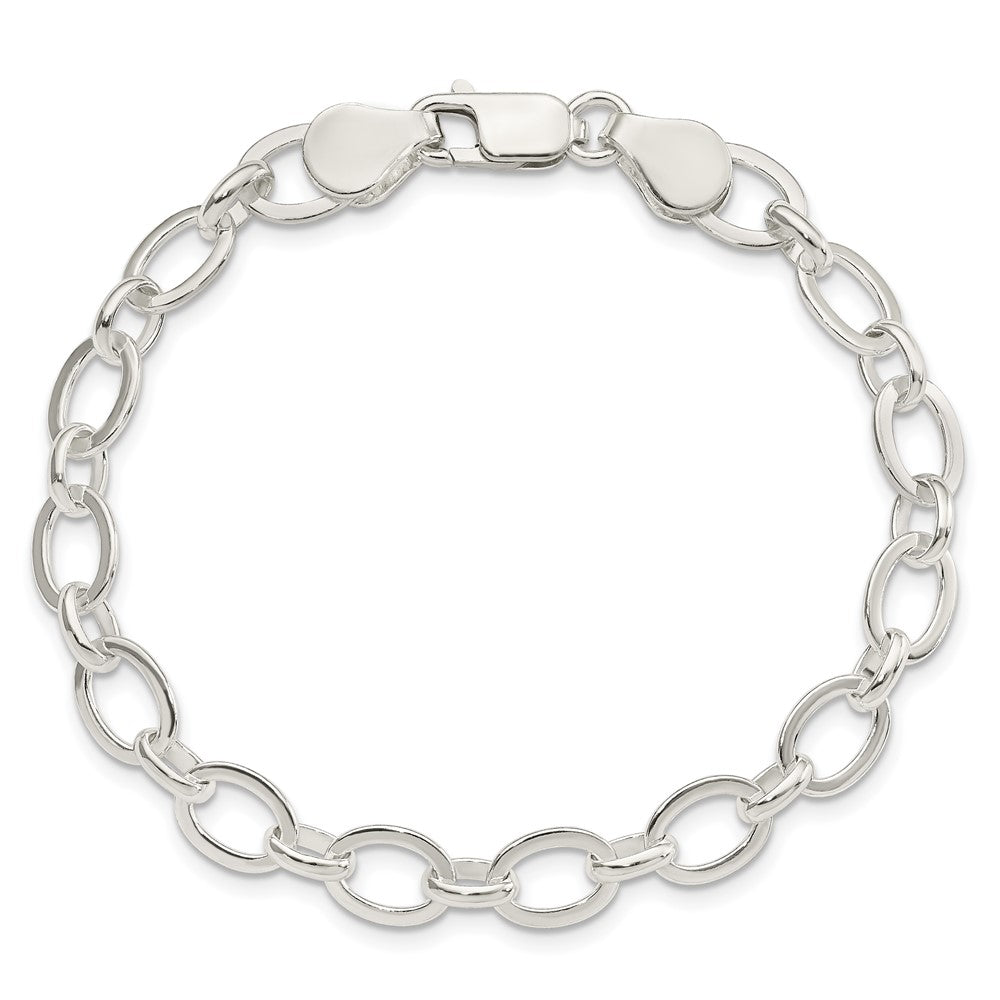 Sterling Silver 7 inch Fancy Link Bracelet