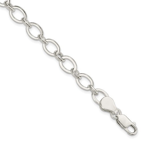 Sterling Silver 7 inch Fancy Link Bracelet