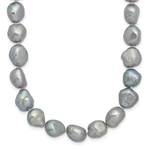 9-11mm Grey Baroque Endless Necklace