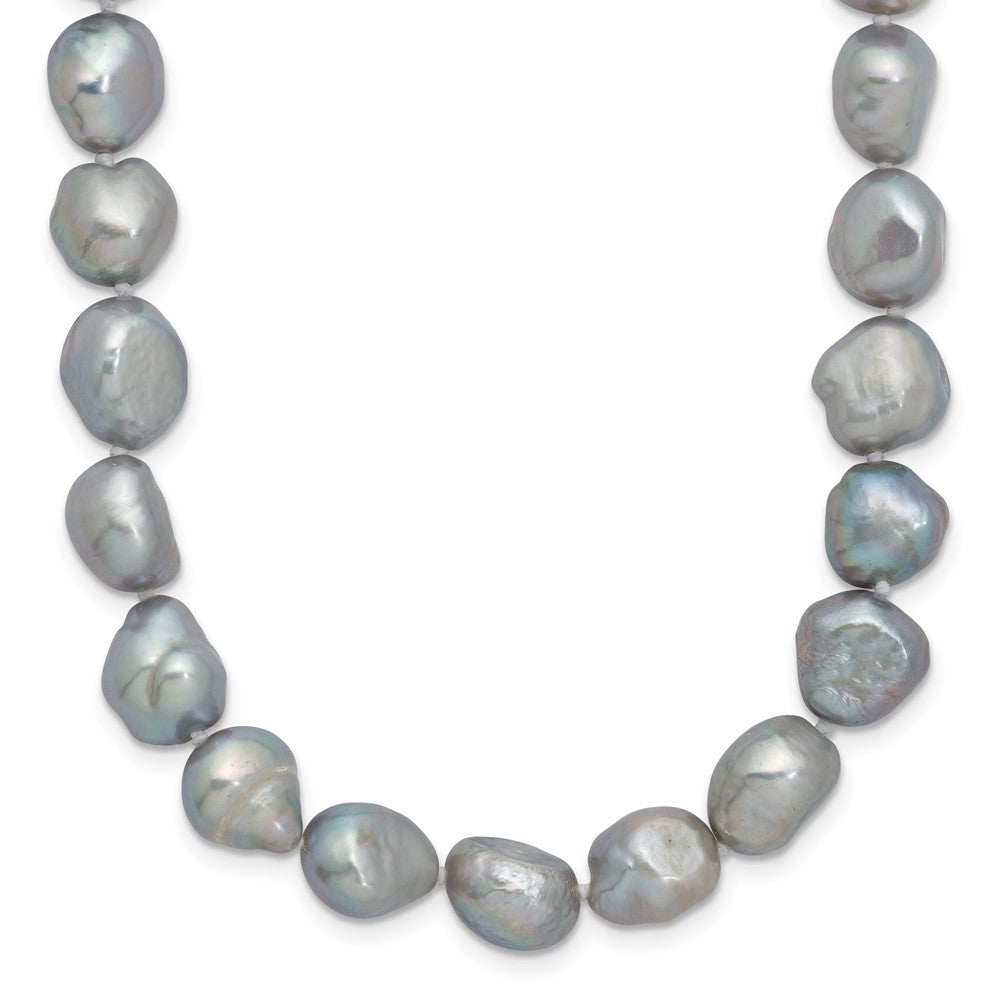 9-11mm Grey Baroque Endless Necklace