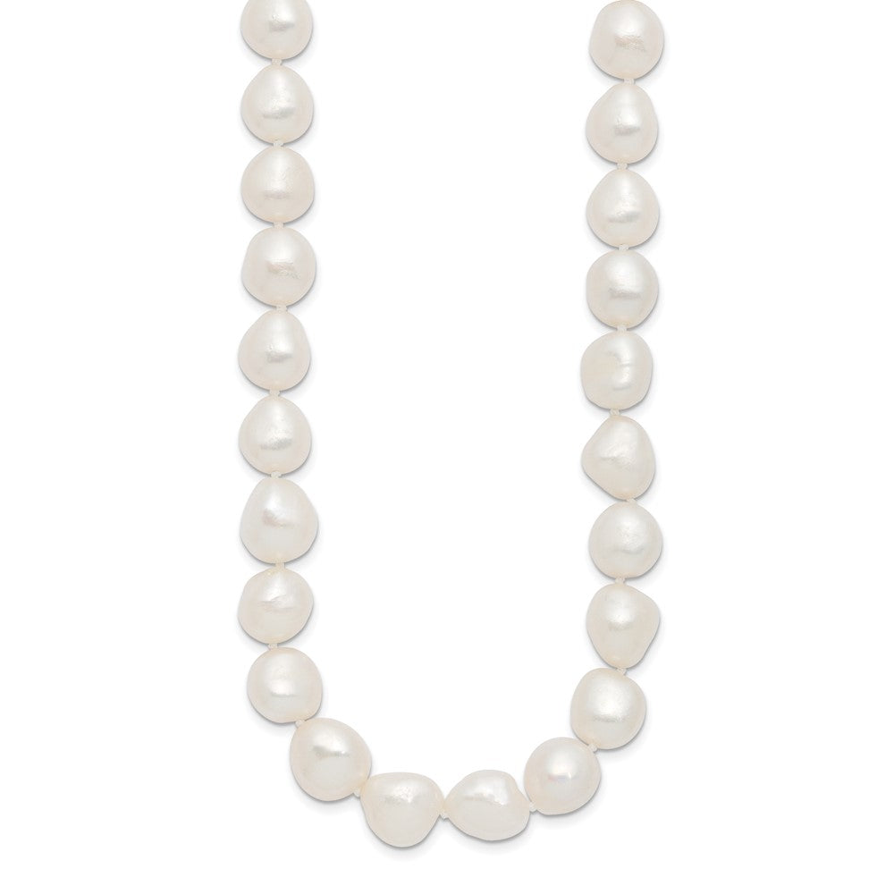 Sterling Silver RH 11-12mm White Baroque FWC Pearl 20in Necklace