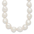 Sterling Silver RH 11-12mm White Baroque FWC Pearl 20in Necklace