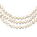 7-8mm White Freshwater Cultured Pearl 76in Slip on Necklace