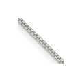Sterling Silver 1.25mm Round Box Chain w/2in ext.