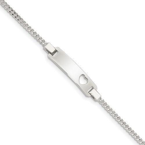 Sterling Silver Adjustable Baby ID Bracelet
