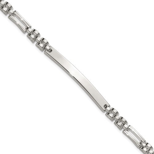 Sterling Silver Polished 7.5in ID Bracelet
