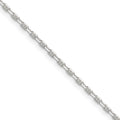 Sterling Silver Polished and D/C 1.75mm Mariner Link Chain