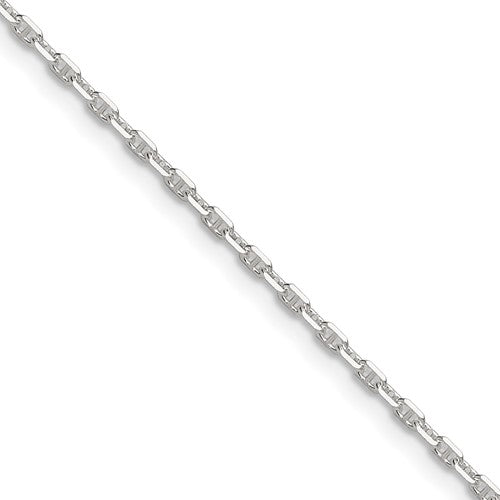 Sterling Silver Polished and D/C 1.75mm Mariner Link Chain