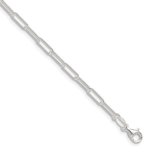 Sterling Silver Polished 3.15mm Paperclip Chain