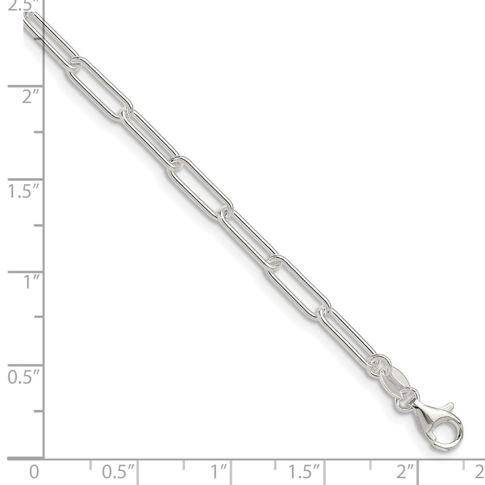 Sterling Silver Polished 3.5mm Paperclip Chain