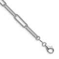 Sterling Silver Rhodium-plated Polished 5.5mm Paperclip Chain