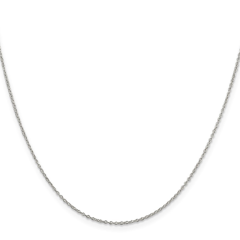 Sterling Silver 1.10mm Forzantine Cable Chain w/2in ext.