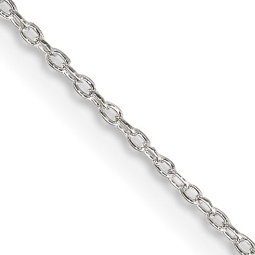 Sterling Silver 1.10mm Forzantine Cable Chain w/2in ext.