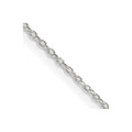 Sterling Silver 1.10mm Forzantine Cable Chain w/2in ext.