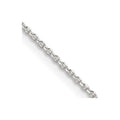 Sterling Silver 1.25mm Diamond-cut Forzantine Cable Chain w/4in ext.