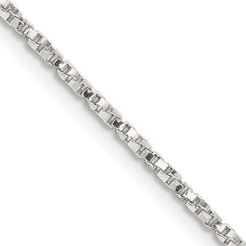 Sterling Silver 1.35mm Twisted Box Chain