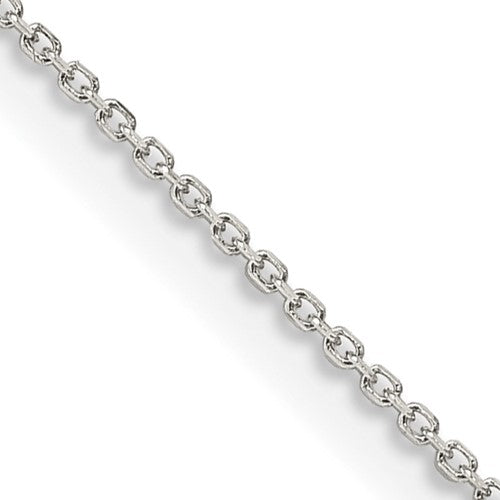 Sterling Silver 1mm 8 Sided D/C Cable Chain w/4in ext.