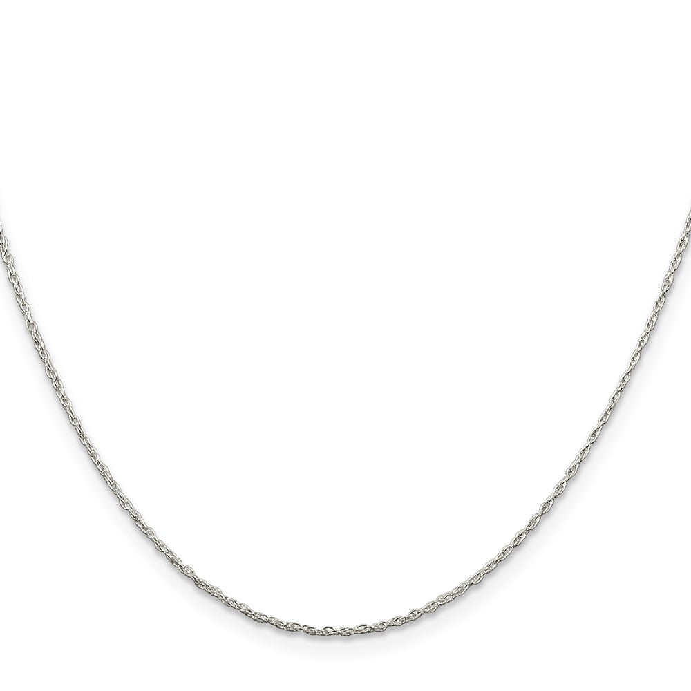 Sterling Silver 1.25mm Loose Rope Chain w/4in ext.