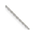 Sterling Silver 1.25mm Loose Rope Chain w/2in ext.