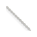 Sterling Silver .95mm Diamond-cut Forzantine Cable Chain w/4in ext.