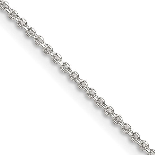 Sterling Silver 1.4mm Diamond-cut Forzantine Cable Chain