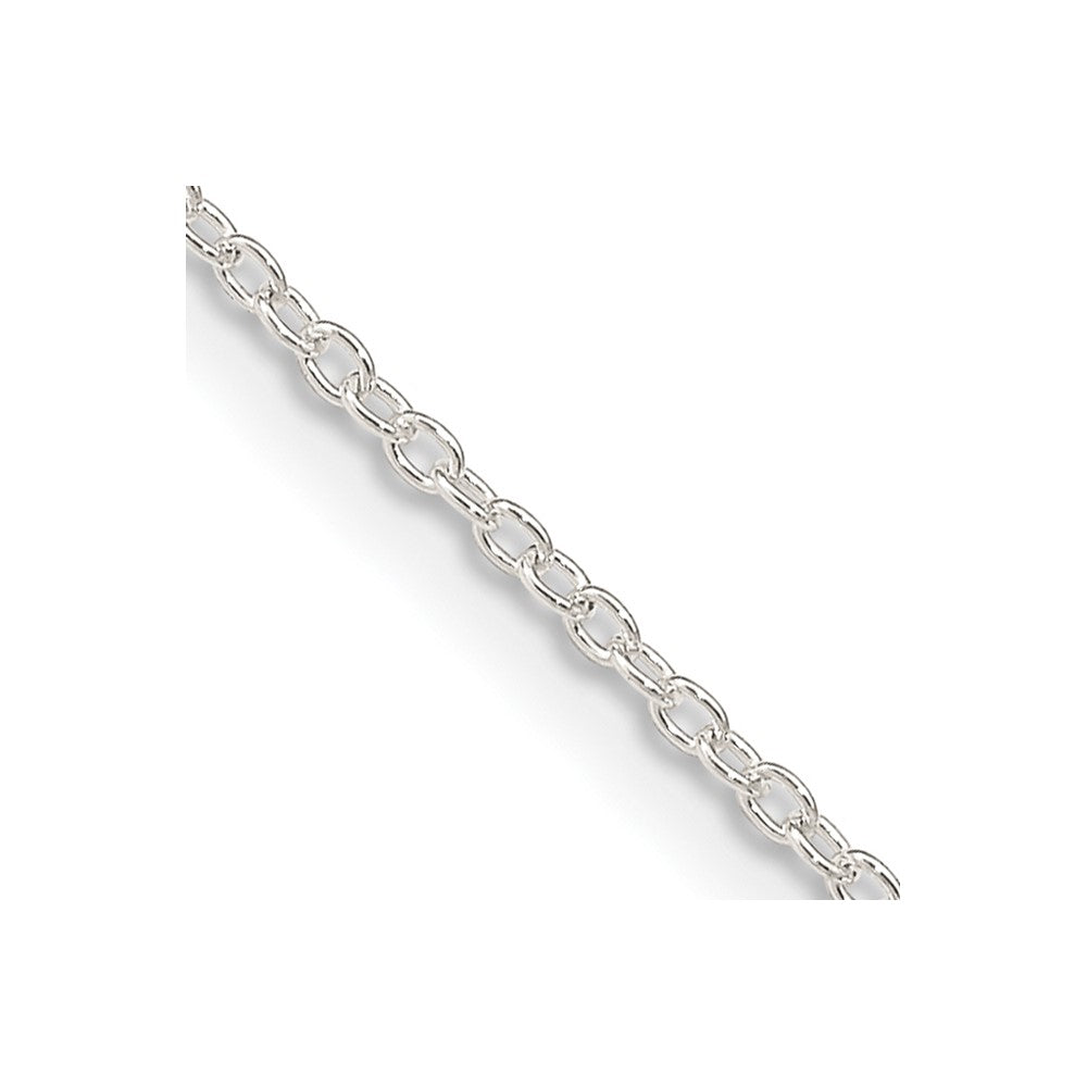 Sterling Silver 1.45mm Forzantine Cable Chain w/2in ext.