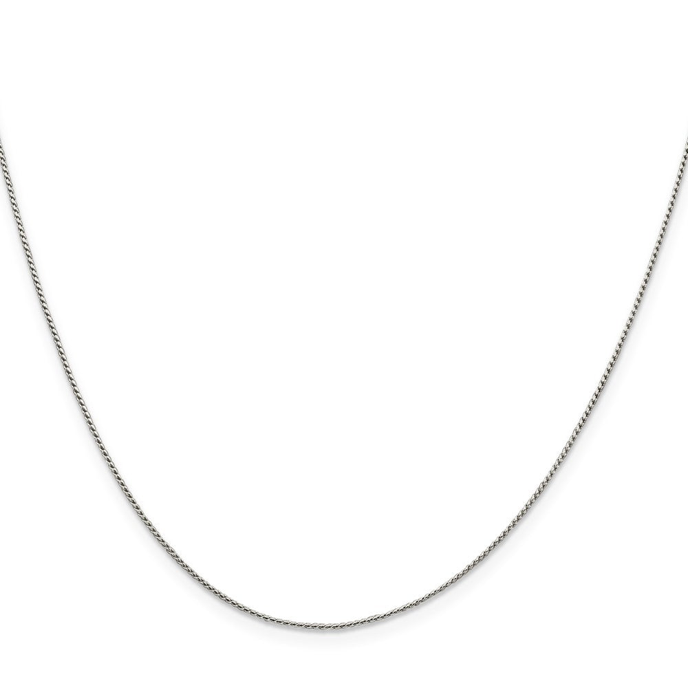 Sterling Silver .95mm Round Franco Chain w/4in ext.