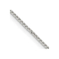 Sterling Silver .95mm Round Franco Chain w/4in ext.