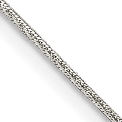 Sterling Silver .8mm Snake Chain w/2in ext.