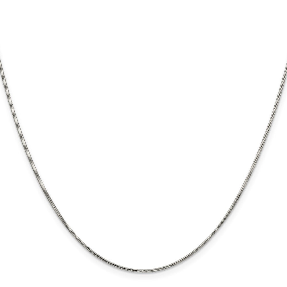 Sterling Silver 1mm Snake Chain w/4in ext.