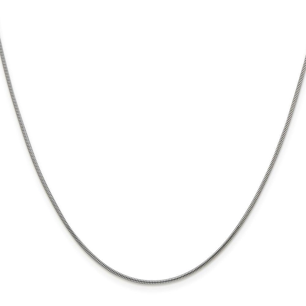 Sterling Silver 1.2mm Snake Chain w/2in ext.