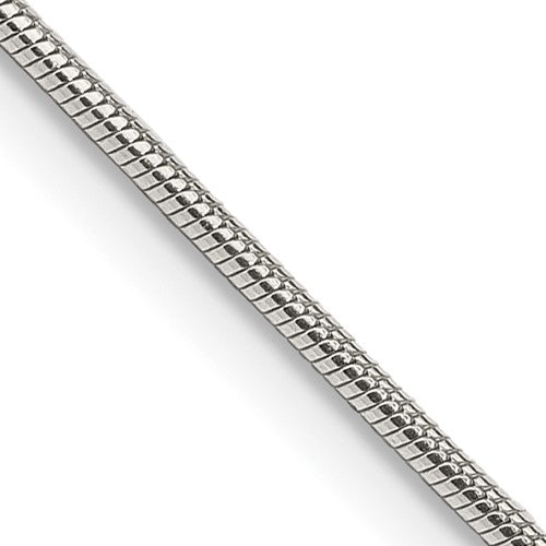Sterling Silver 1.2mm Snake Chain w/4in ext.